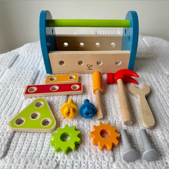 Hape Fix-It Wooden Tool Box - Picture 1 of 11